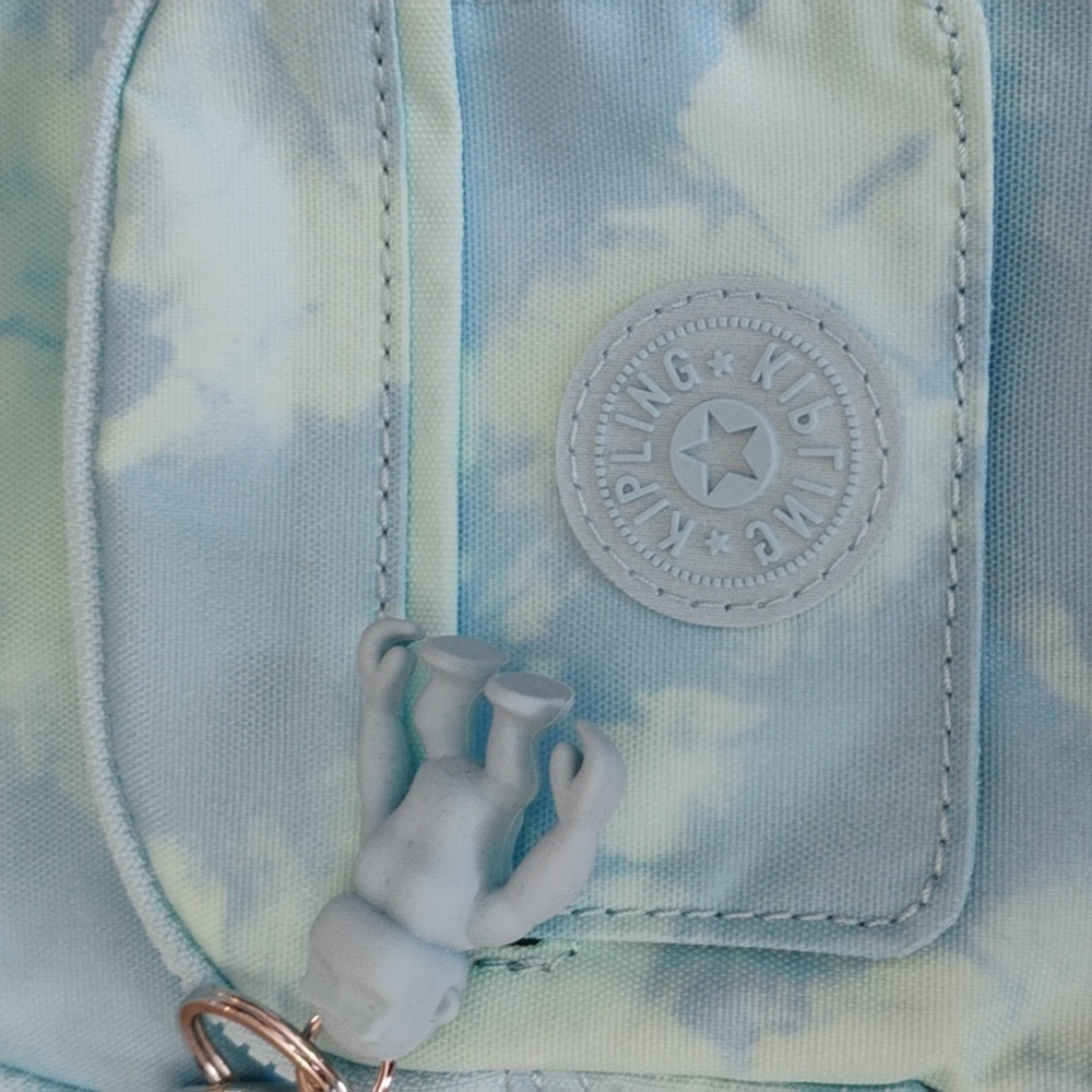 Kipling Mini Backpack Blue Sky Tie Dye - Picture 2 of 6